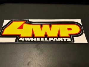 4WP 4 Wheel Parts Custom OEM Sticker Decal 8X2.5 - Picture 1 of 1