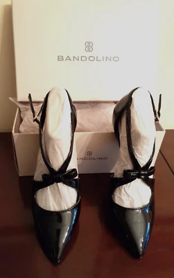 NIB Bandolino Black Patent Women's Zeffer Dress Pumps 2 ½” Heels Shoes Size 5 M - Image 1 of 4
