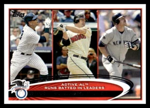 2012 Topps Alex Rodríguez Jim Thome #324 Indios de los Yankees de Nueva York - Imagen 1 de 2