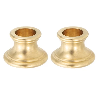 Lámpara Cuello Latón Sólido, 2 Piezas Latón Girado Eje Deslizables Acabado Lámpara, 22.7x15mm Foto 1 de 4