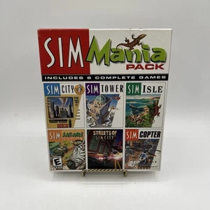 Sim Mania Pack PC CD-ROM 6 Spiele Big Box CIB komplett in Box - Bild 1 von 6