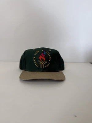 Gorra gorra verde adulto vintage con logotipo 7 1996 Juegos Olímpicos de Atlanta Foto 1 de 4