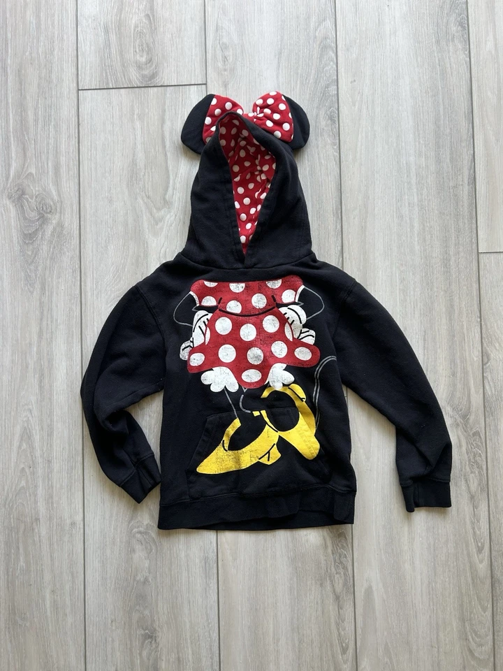 Sudadera con Capucha Minnie Mouse Parques Disney con Orejas y Vestido Estampado Niño’s Talla Mediana Juvenil Foto 1 de 3