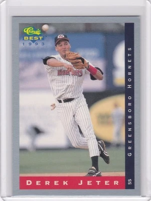 1993 Classis Best Baseball Card #91 Derek Jeter Rookie Greensboro Hornets - NrMt - Image 1 of 2