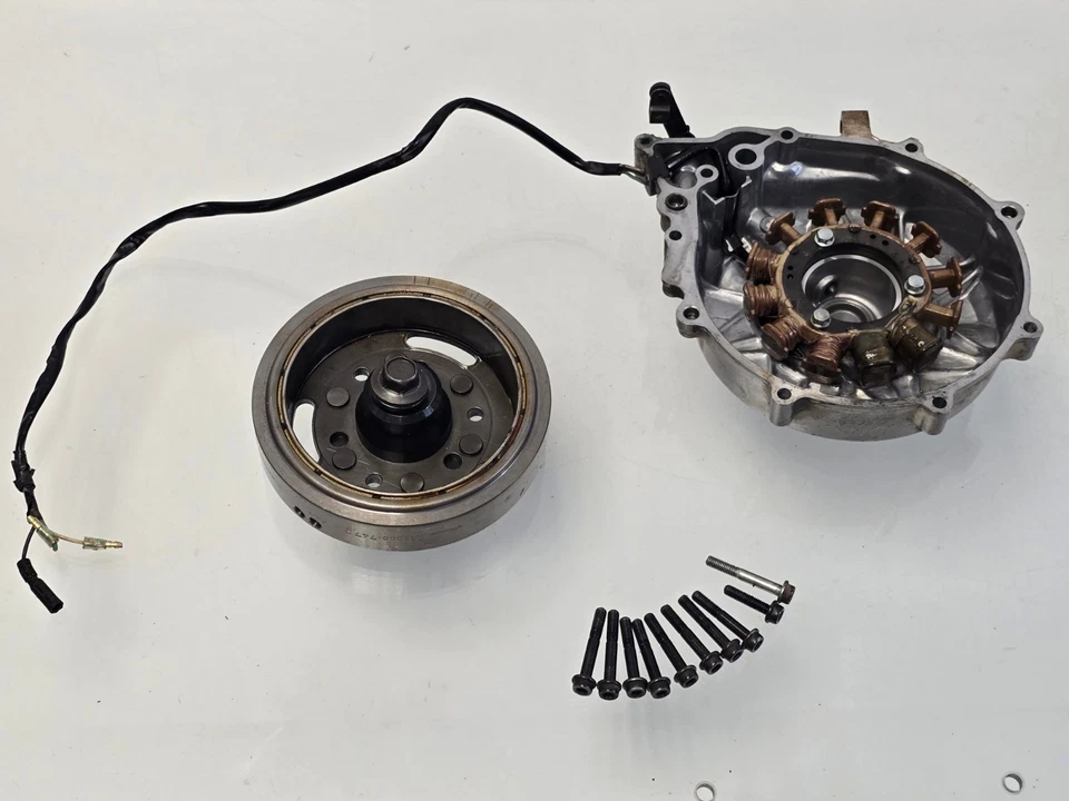 Honda XR600R 1992 motor motor estator conjunto cables de rotor magnético funcionando Foto 1 de 4