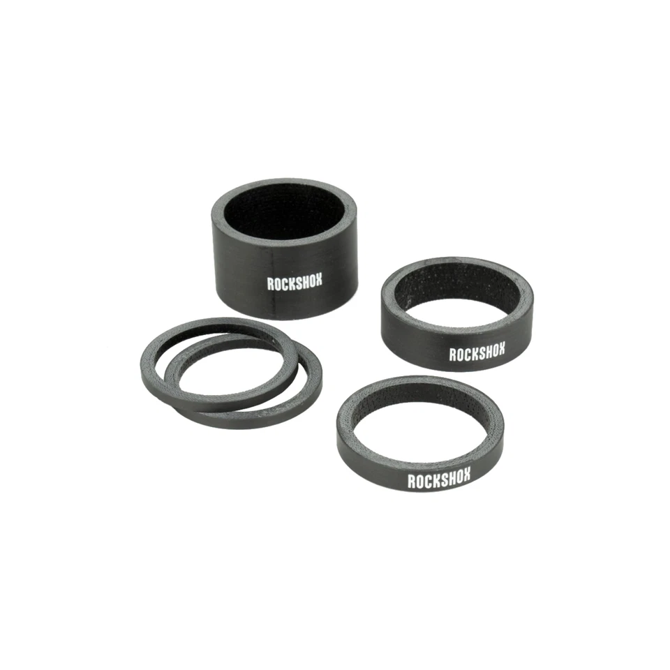 Juego espaciador de auriculares RockShox - carbono UD - 2,5/5/10/20 mm. Foto 1 de 1