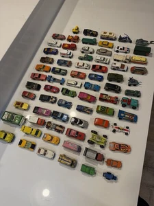 Vintage Matchbox Redline, Lesney & Other Rough 74 Car Lot - Picture 1 of 16