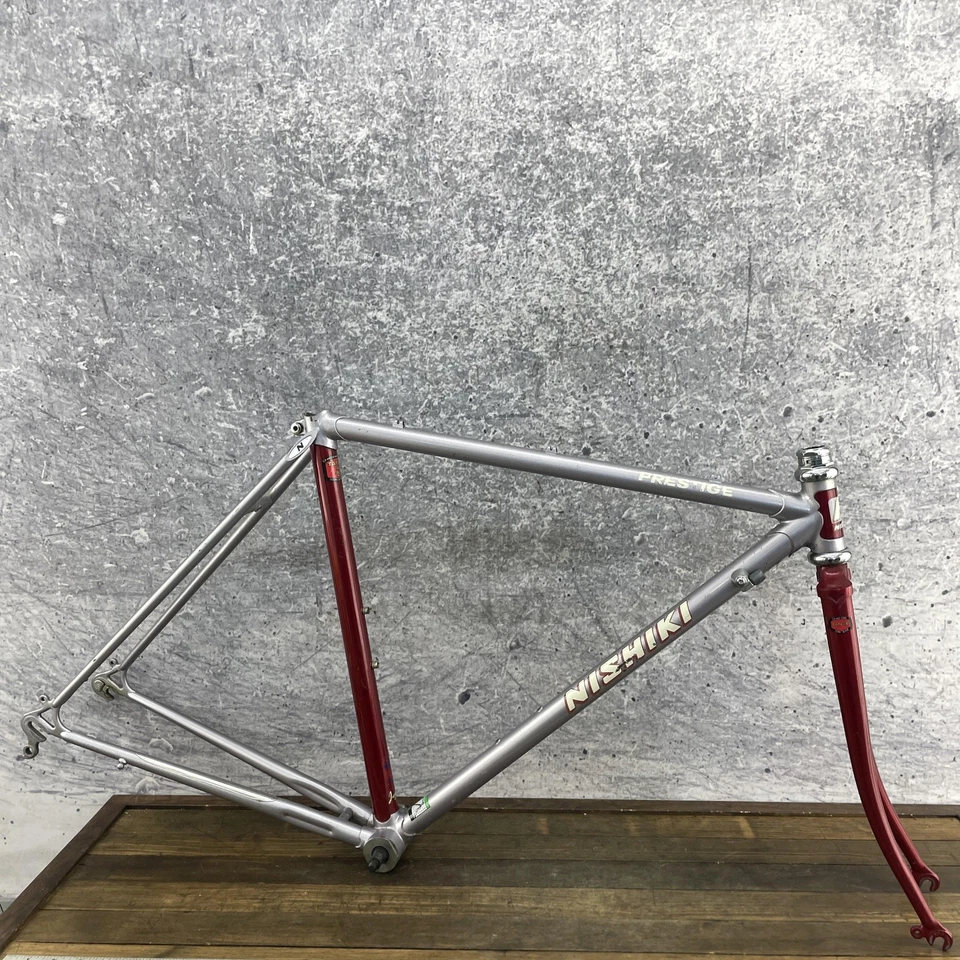 Cuadro de bicicleta de carretera vintage Nishiki Prestige 50 cm Tange 2 acero 700c 126 mm años 80 Foto 1 de 4