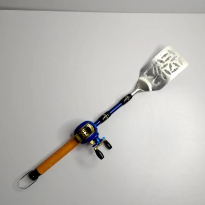 Gibson Original Bait Cast Fishing Reel Rod Spatula Stainless Steel - Image 1 of 4