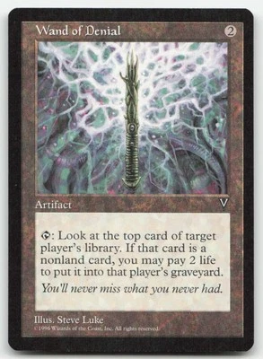 MTG Visions Wand of Denial LP - Image 1 of 2