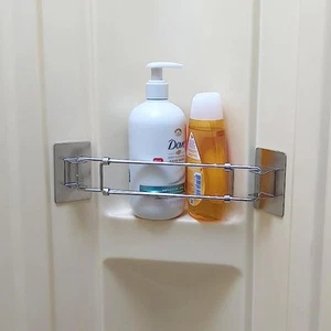 RV Shower Corner Storage Bar- Adjustable Stainless Steel Rod for Corner Shelv... - Picture 1 of 6