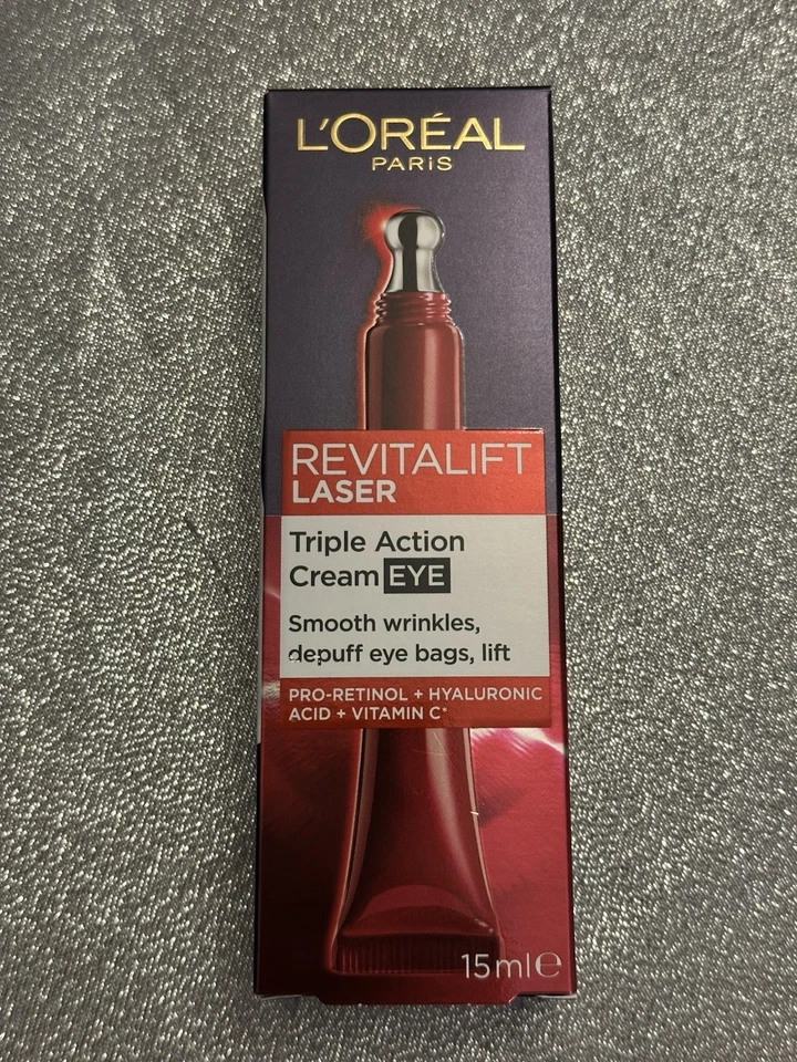 L'Oreal Paris Revitalift Triple Action Eye Cream Wrinkles Retighten Depuff 15ml - image 1 of 1
