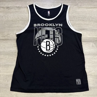 Brooklyn Nets Basketball Tank Top NBA Black Men’s XL - Image 1 of 3