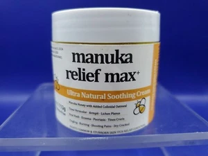 Manuka Relief Max Ultra Natural Soothing Cream 4oz BB 04/2026 NEW - Picture 1 of 5