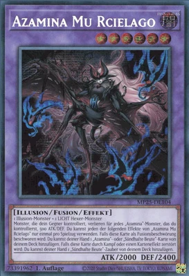 YuGiOh Azamina Mu Rcielago MP25-DE104 Secret Rare Deutsch Neu 1st - Bild 1 von 2