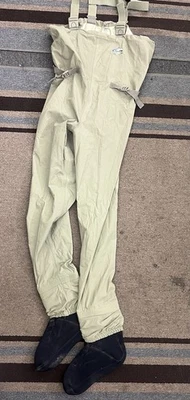Hodgman Wadelite Breathable Waders Chest High Footies Size L VGC - Image 1 of 4