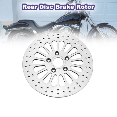 For Rear Disc Brake Rotor Fits Harley Softail Heritage Softail Classic 1984-2013 Foto 1 de 4
