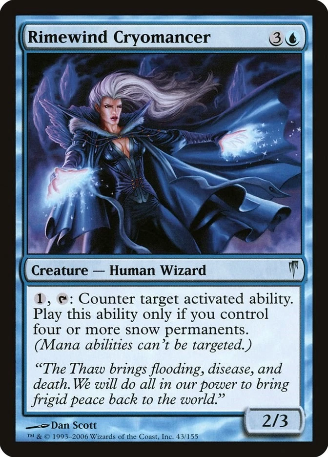 Rimewind Cryomancer 43 LP Normal Coldsnap MTG EN - Image 1 of 1