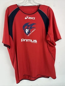 Vintage 2000’s ASCIS Melbourne Demons AFL Football Red Training Top Fits LARGE - Picture 1 of 6