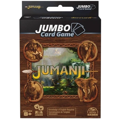 Jumanji Jumbo Card Game Age 8+ 2-4 Players Spin master Games - Image 1 of 2