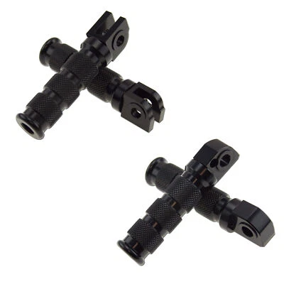 Piloto passageiro preto para Yamaha YZF R1 R6 dianteiro traseiro esporte pé conjunto suporte - Imagem 1 de 3