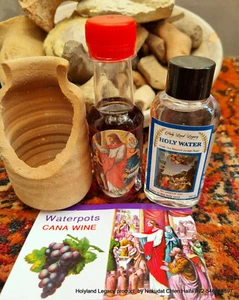 "Das erste Wunder" von "Jesus" 1 Kana Wein 70 ml + Weihwasser Jordan Seite 50 ml - Bild 1 von 10