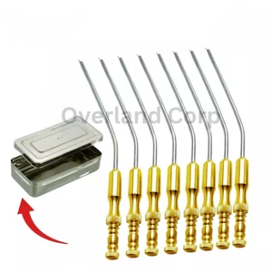 Juego de 8 instrumentos quirúrgicos Frazier con punta atraumática - Imagen 1 de 5