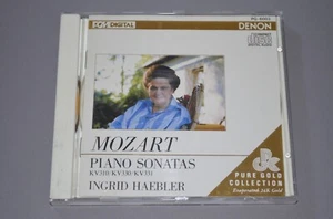 Mozart - Piano Sonatas / Ingrid Haebler / Denon 1988 / Pure Gold / Japan - Picture 1 of 3