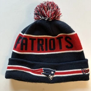 Patriots New Era NFL Pom Knit Hat On Field Sideline Beanie Hat 1124 New England - Picture 1 of 10