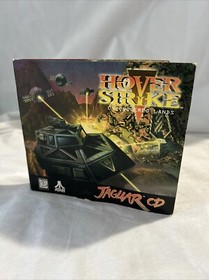Hover Strike UL Atari Jaguar CD CIB Game Manual Case Overlay USA Untested
