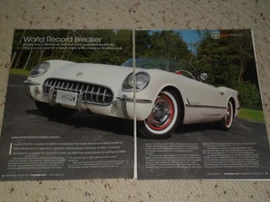 1954 CHEVROLET CORVETTE AD / ARTICLE - Imagen 1 de 3
