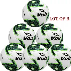 LOT OF 6 - VOIT loxus green II 2020 Special edition OMB Fifa Pro size 5 BALL - Picture 1 of 12