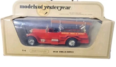 Matchbox Models of Yesteryear 1920 ROLLS ROYCE Collectors Car Never Opened NIB - Image 1 of 4