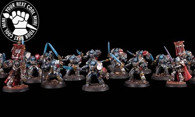 Custom PP - Warhammer 40K Grey Knights Terminators Army 19 plasti minis - Image 1 of 4