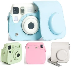 FUJI Mini SE Case Bag PU Leather Strap Cover For Fujifilm Instax Mini SE Camera - Picture 1 of 17