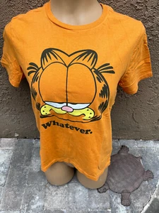 Old Navy GARFIELD Whatever Graphics Short Sleeve Orange T-Shirt - Youth Sz XL - Picture 1 of 7