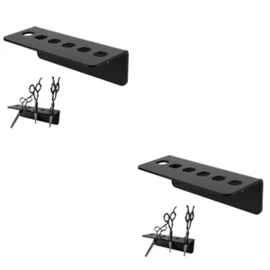 2 Pieces Scissors Stand Travel Bridegroom Haircut Tools Tray Station Organizer - Picture 1 of 12