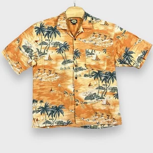Camisa Tommy Bahama Para Hombres Grande Naranja Campamento Hawaiano Deportes Acuáticos Velero - Imagen 1 de 5
