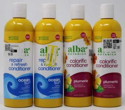 Alba Botanica Colorific (2) y Acondicionador Reparador y Refresco (2) Lote de 4 Total Foto 1 de 3