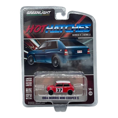 #37 Paddy Hopkirk Monte Carlo Win Classic Mini Cooper S Red 1:64 Scale Diecast - Image 1 of 4