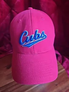 Vintage Chicago Cubs Script Hat Team Nike Hat Cap Dad Retro Flex Stretch - Picture 1 of 6