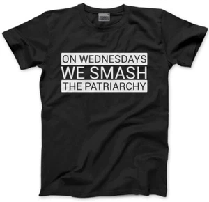 On Wednesdays We Smash The Patriarchy Kids T-Shirt Feminist Feminism Rights - Picture 1 of 5
