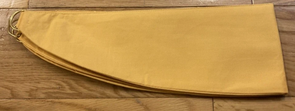 Mustard Yellow Tie Backs Plain Dyed Polycotton Yellow