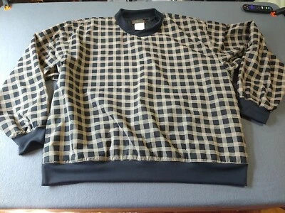 Pullover de golf Cross Creek para hombre XL negro a cuadros protección activa al aire libre Foto 1 de 4