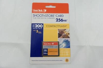 SanDisk Shoot & Store CF 256 MB CompactFlash Card (SDCFS-256-A99) - Image 1 of 2