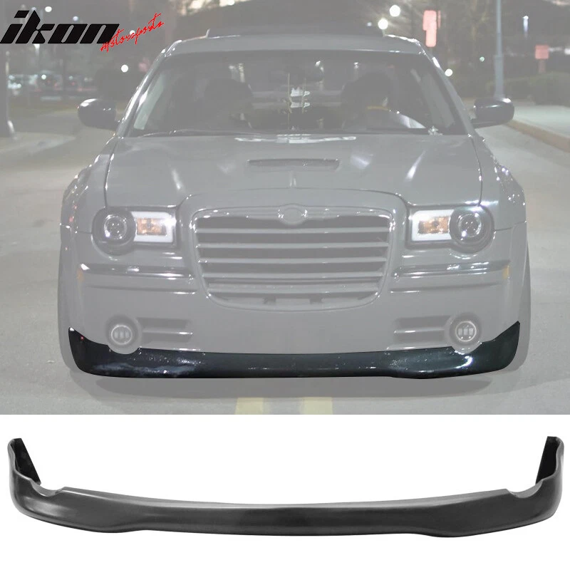 Fits 05-10 CHRYSLER 300 300c Ed VIP Style Front Bumper Lip Unpainted PU