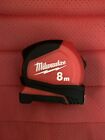 Milwaukee 8M Tape Measure 48-22-6708, Excellent Condition!
