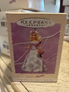 NEW  Hallmark Keepsake Ornament - Springtime Barbie Doll Easter 1995-1-17-3 - Picture 1 of 1