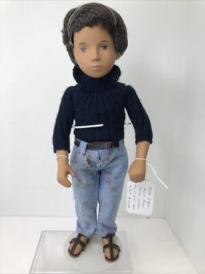 "Muñeca vintage de 16"" Sasha Gregor niño moreno inglés restringida toda original como está #o" Foto 1 de 4