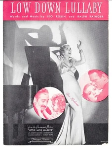 SHIRLEY TEMPLE in LITTLE MISS MARKER Sheet Music LOW DOWN LULLABY 1934 - Picture 1 of 6